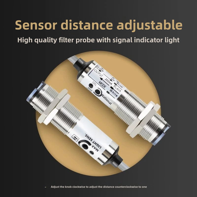 CDD-11N/P Fotoelektrischer Sensor CDD-40N/P Lichtschranke 12–24 V 4-Draht-NPN-Sensor Lichtschranke mit diffuser Reflexion