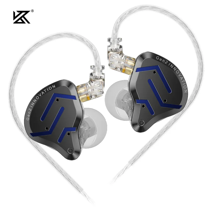 KZ ZSN PRO 2 auricolari cablati 1BA + 1DD Driver ibrido IEM auricolari HIFI Bass Sport cuffie con cancellazione del rumore cavo staccabile a 2pin