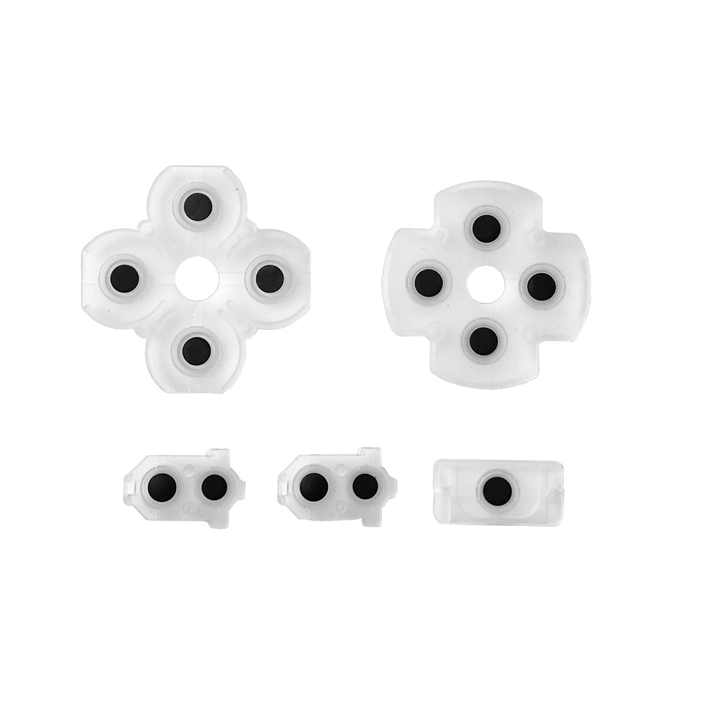 10Sets/5/1 Set Silicone Conductive Rubber Pads for PS4 Controller, Buttons Repair Replacement Part for PS 4