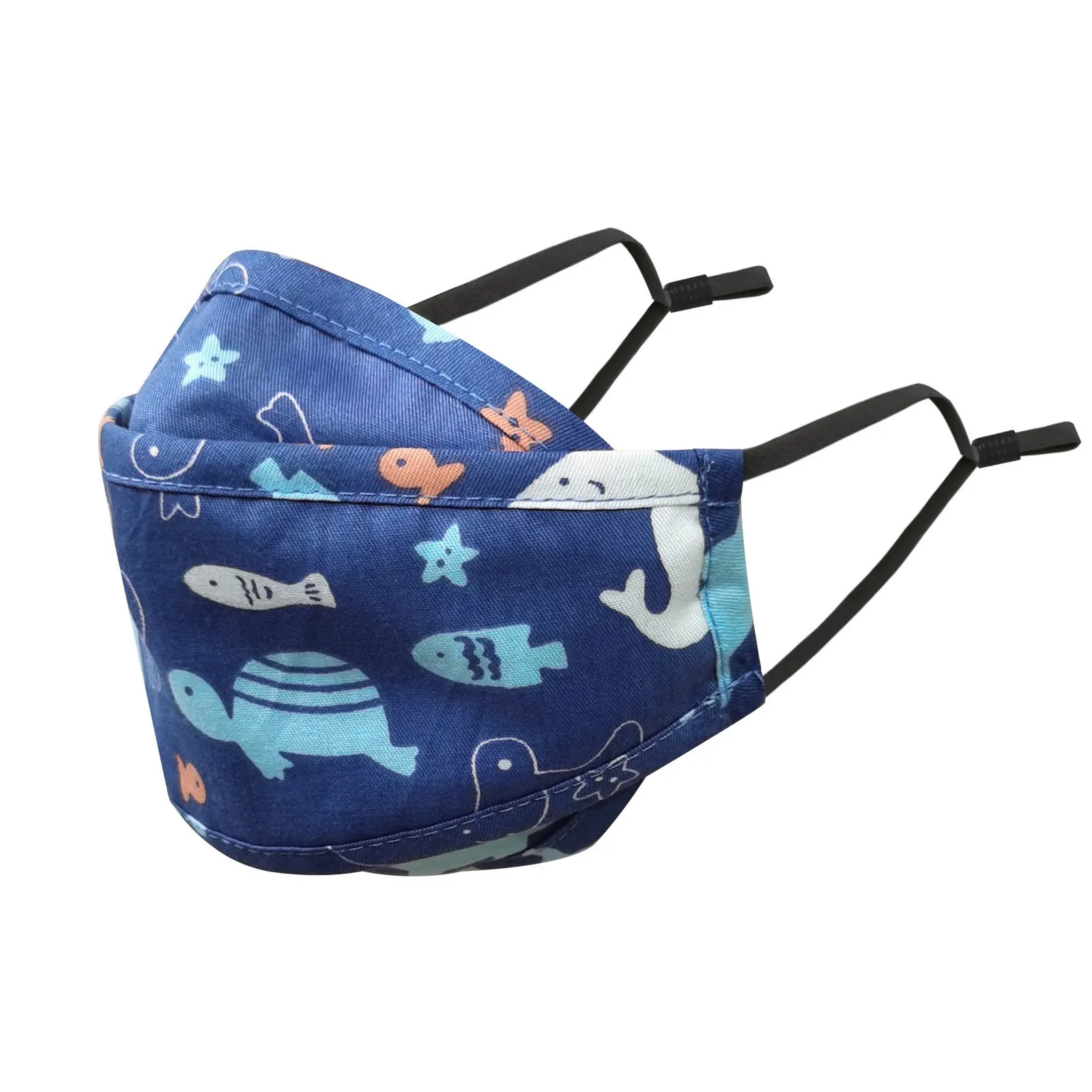 Children'S Cotton Reusable Face Warm Windproof Fish Type Mask Multiple Styles And Colors Of Child-Friendly Protective Equipment