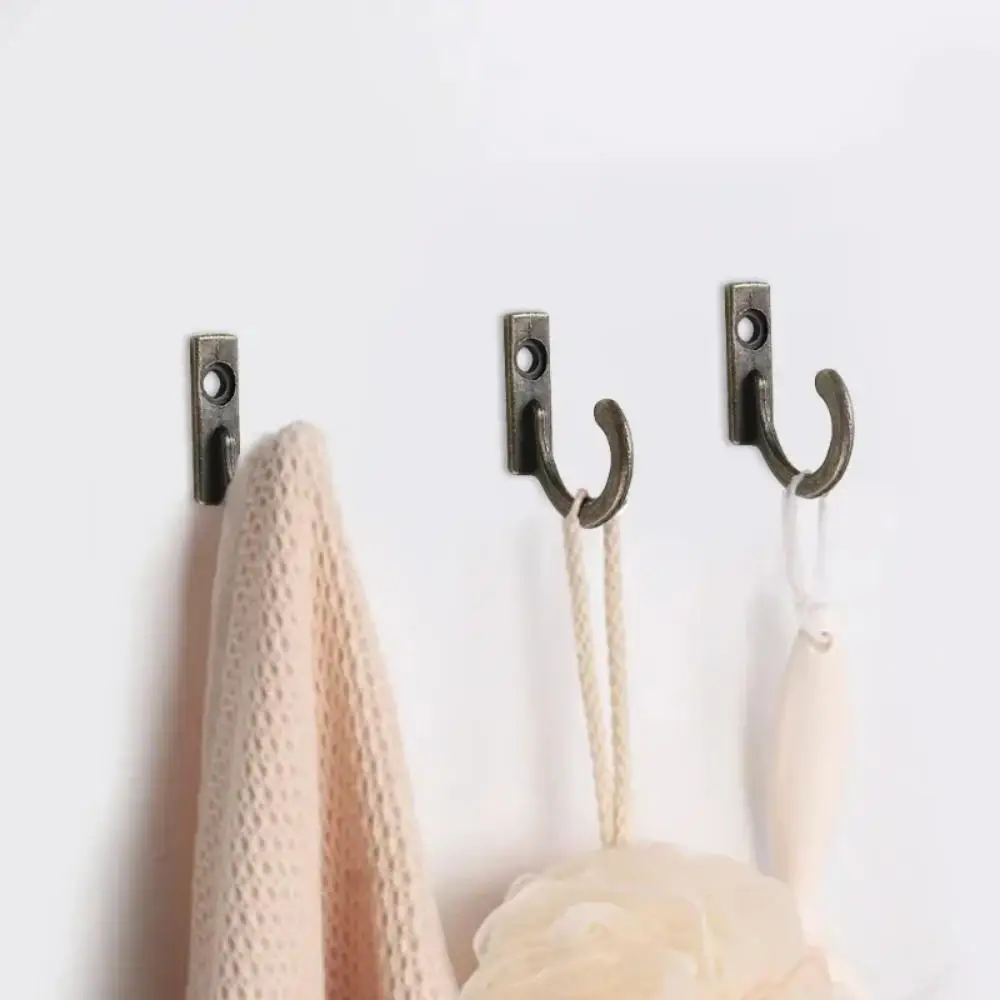 10 pçs ganchos vintage cabide de parede fivela curvada chifre bloqueio fecho gancho para caixa de jóias de madeira móveis decoração para casa