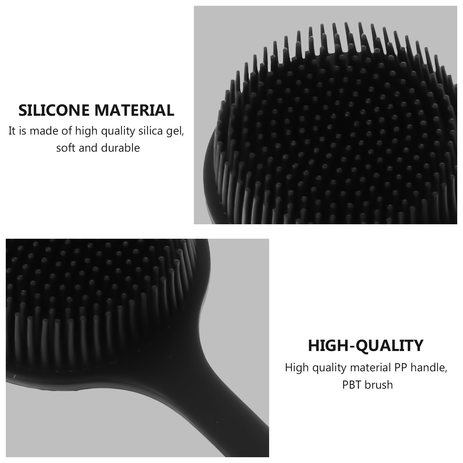 Silicone Long Handle Bath Brush Body Shower Scrubber Back Multifunction Massage Cleaning Scrubbers