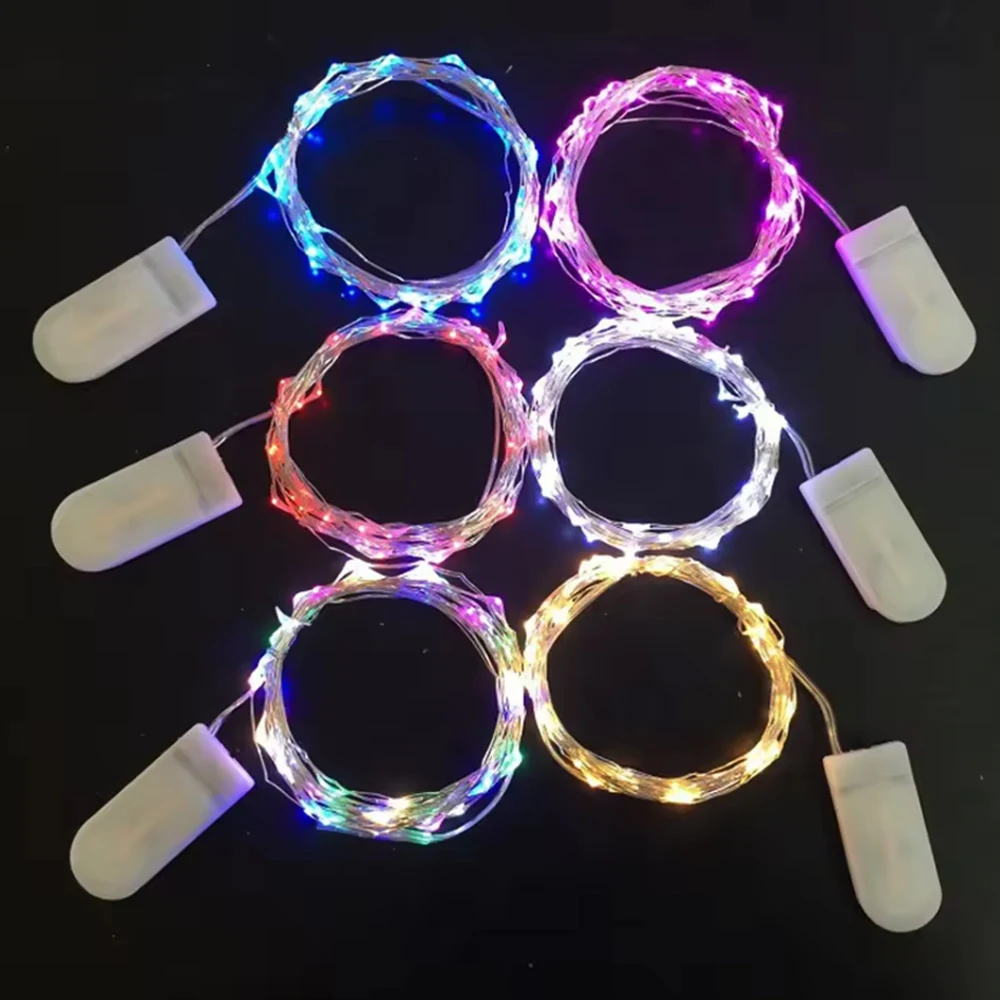 Luces Led Filo di rame Lucine Alimentate a batteria Luci a stringa LED Festa Matrimonio Decorazione natalizia per interni Luci ghirlanda