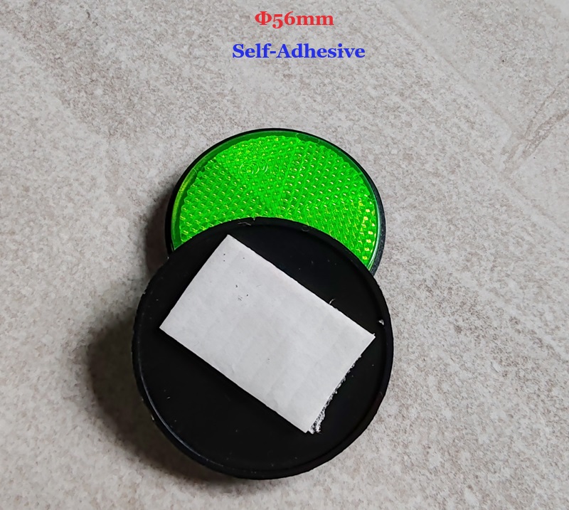 Reflector autoadhesivo para vehículo, piezas de advertencia reflectantes, marca lateral trasera/cola/señal para motocicleta ATV, Quad-Biking, RVs, rojo y ámbar