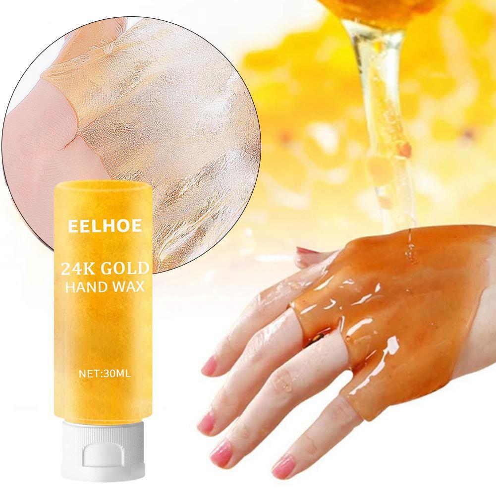 Crema mani alla cera di miele idratante sbiancante esfoliante levigante rassodante Gel idratante nutriente 30g per maschera mani