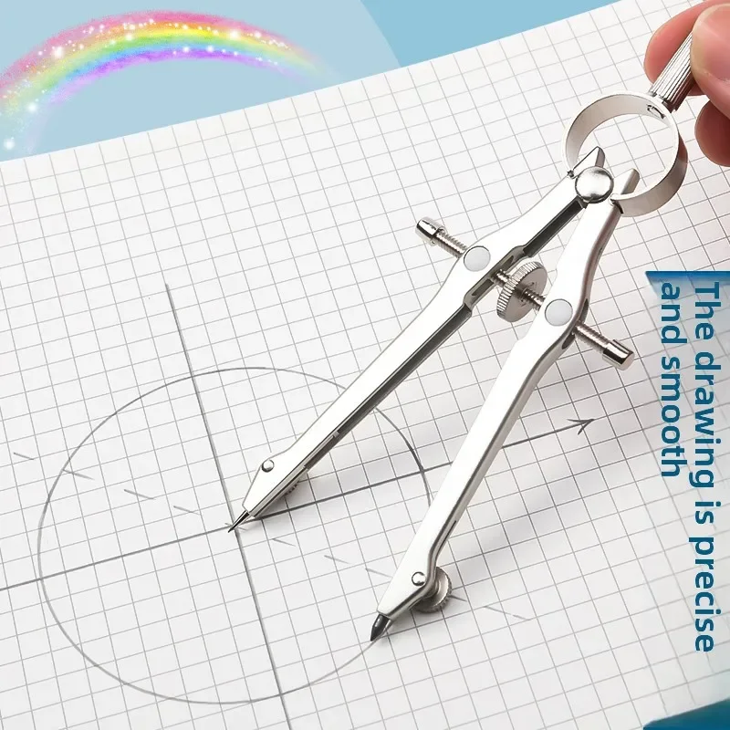 M&G Center Wheel Lock Distance Metal Compass Set Professional Drawing Student Mathematics Geometry Compass Drawing Set