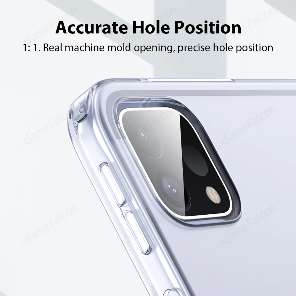 Funda transparente para iPad Pro 13 11 M4 M2 2024 12,9 12 9 10 decima generación Funda Air 5 4 3 2 1 9th 8th 7th 10,2 Mini 6 Funda de silicona