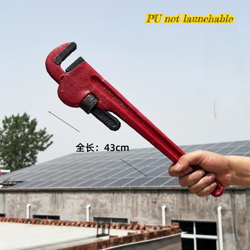 45cm/17.72in Halloween Shooting PU Knife Sun Bullet Michael Cutting Tool Model Thorn Pistol Ornaments Collection Desktop Display