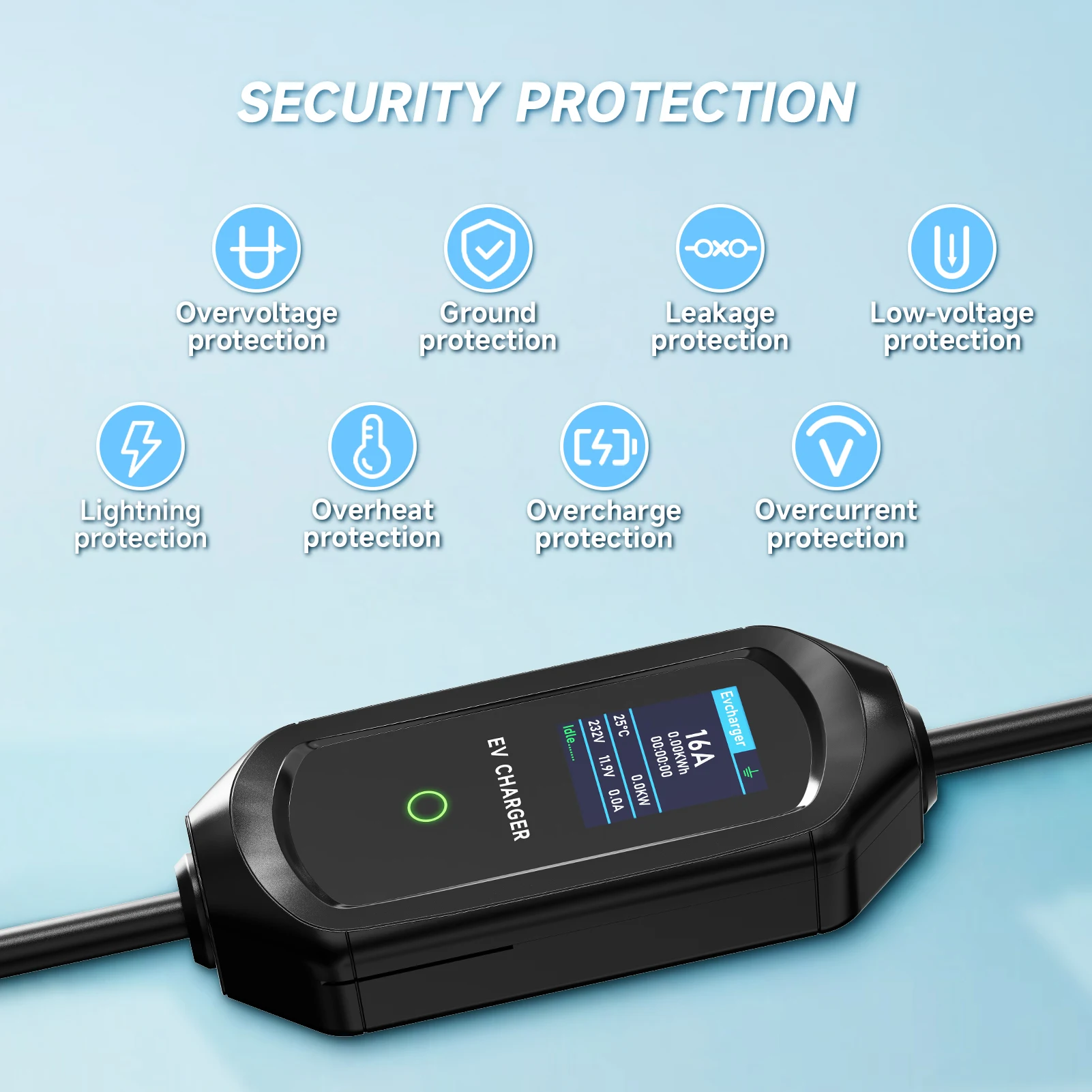AFYEEV 16A/32A ポータブル EV 充電器テスラ EVSE 充電ボックス EU 米国 CEE プラグ電気自動車の充電器テスラモデル X/Y/S/3