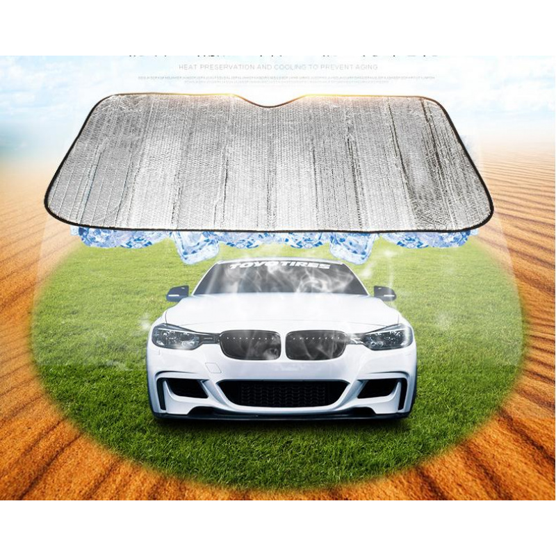 Opvouwbare auto-zonneschermen voor en achterruit Autoruit-zonneschermen voor gebruik in de auto