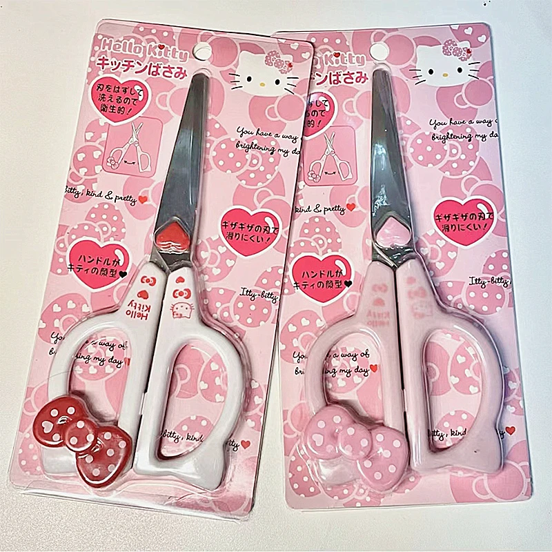 Sanrio Hello Kitty handgemachte Schere Kawaii Kt Katze Kunst Schere Kind Schreibwaren Schule Bürobedarf Mädchen Geschenke