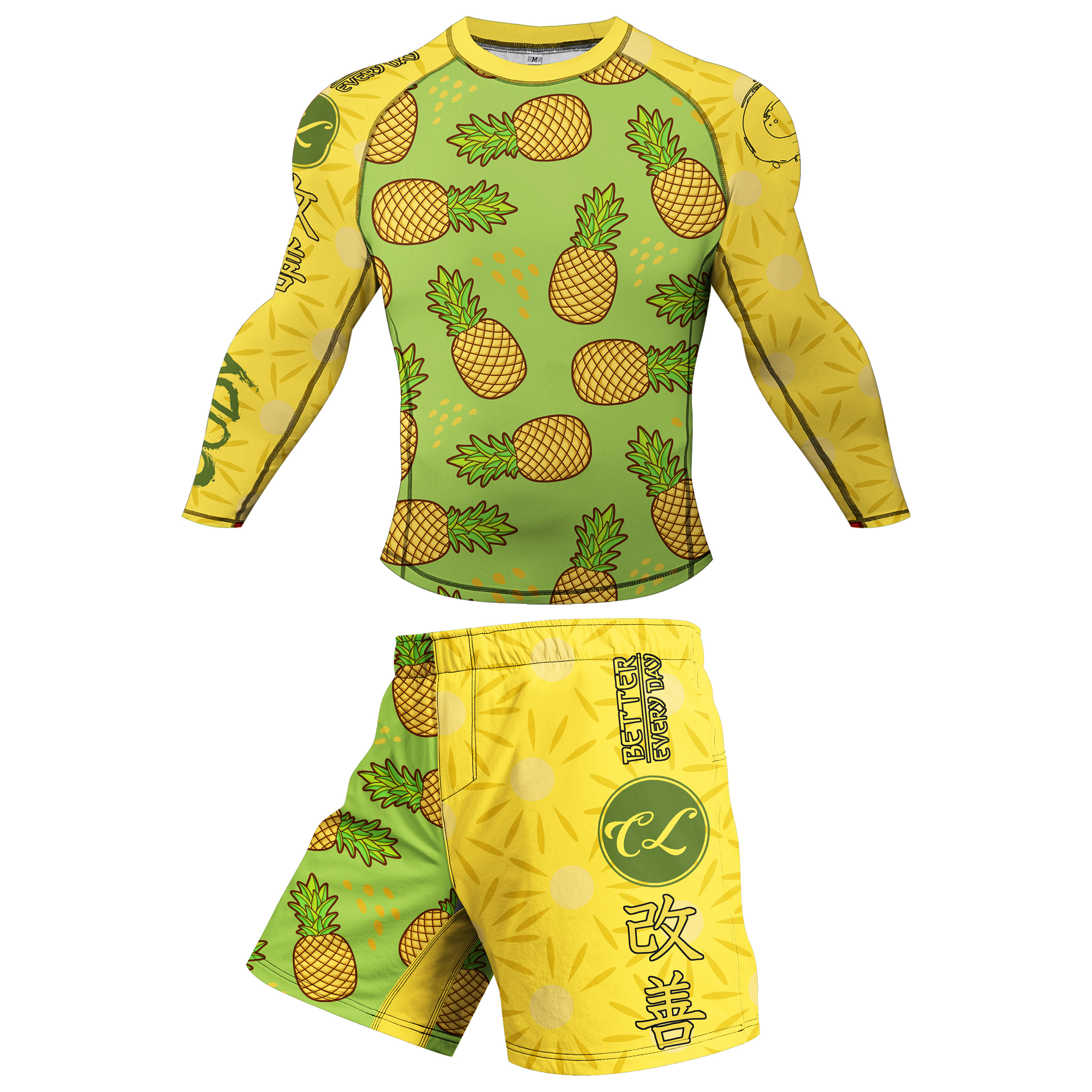 Special Designs With Anti Slip Rashguard Jiu Jitsu T-shirt+Pants Boxing Jerseys BJJ Muay Thai Shorts Compression Sets Sportsuit