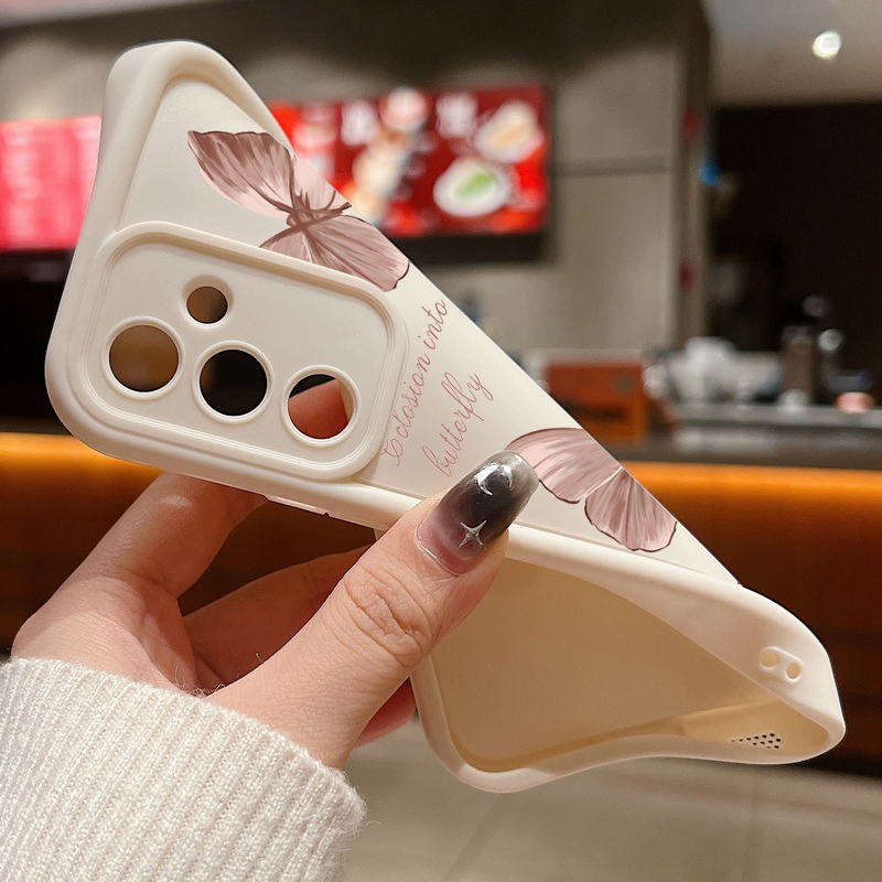 Funda de TPU suave con mariposa dorada para Samsung Galaxy A55 A54 A15 A56 A16 A35 A53 A25 5G S25 S24 S23 S22 Ultra Plus S23 FE