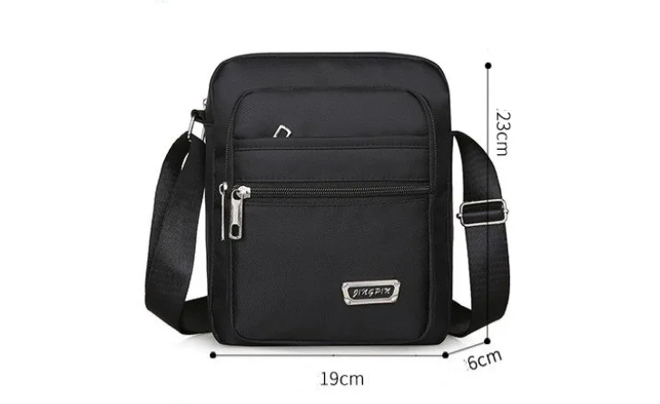 กันน้ําผู้ชายCrossbodyกระเป๋าชายไนลอนไหล่กระเป๋าเด็กMessengerกระเป๋ากระเป๋าถือผู้ชายสําหรับเดินทางลําลองขนาดใหญ่Satchelกระเป๋าสีเทา