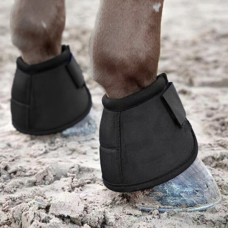 Bota campanas caballo, bota para cuidado del caballo, campanas protectoras caballo resistentes desgarros, accesorios equipo protección para entrenamiento
