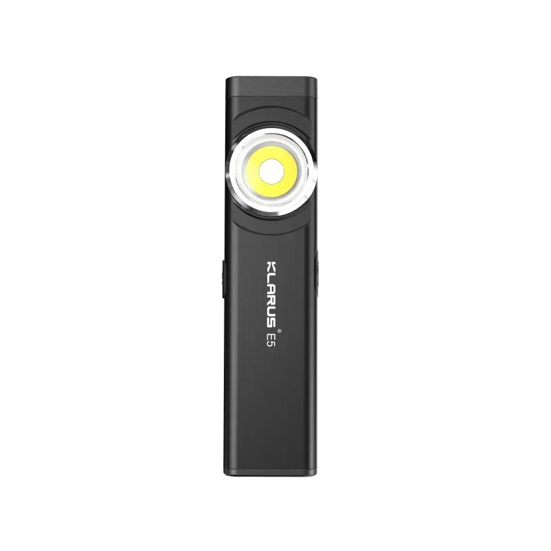 Klarus E5 COB Flashlights Magnetic Dual Light 600Lumens Torch 8 Lighting Modes USB C Recharge
