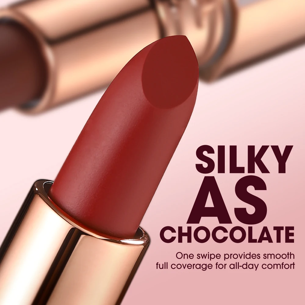 O.TWO.O-lápiz labial mate de larga duración, resistente al agua, sin manchas, maquillaje de tinte de labios con acabado de terciopelo muy pigmentado clásico