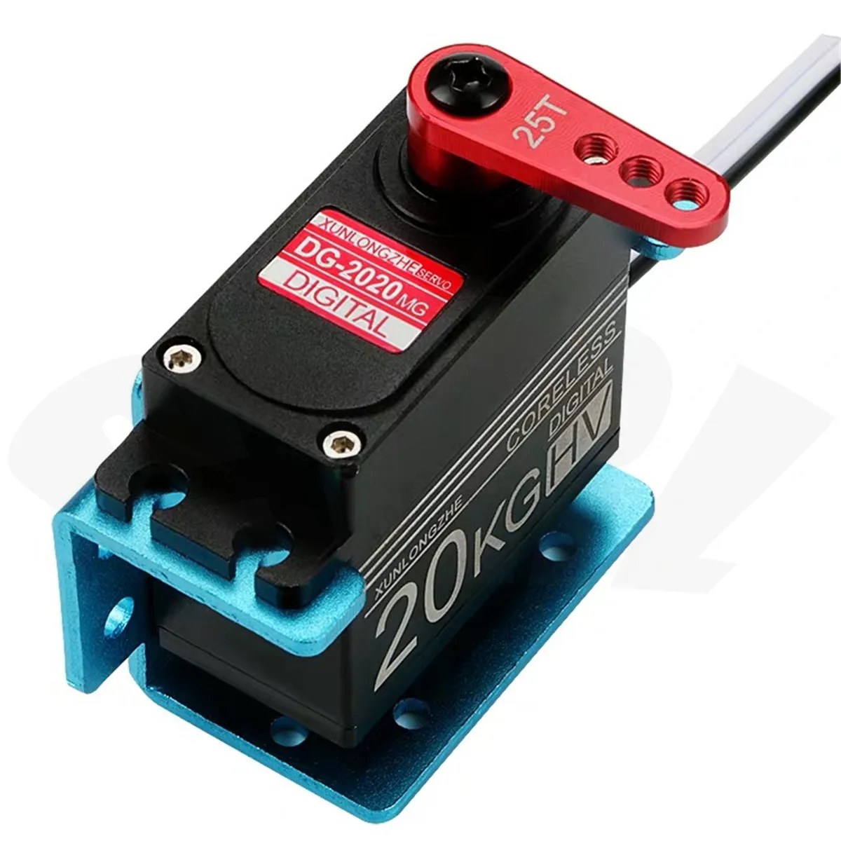 Bras servo unidirectionnel en métal 25T suréWeret allongé, pour bateau RC 1/10 SCX10 HSP TRtage 30-100CC avion camion léger