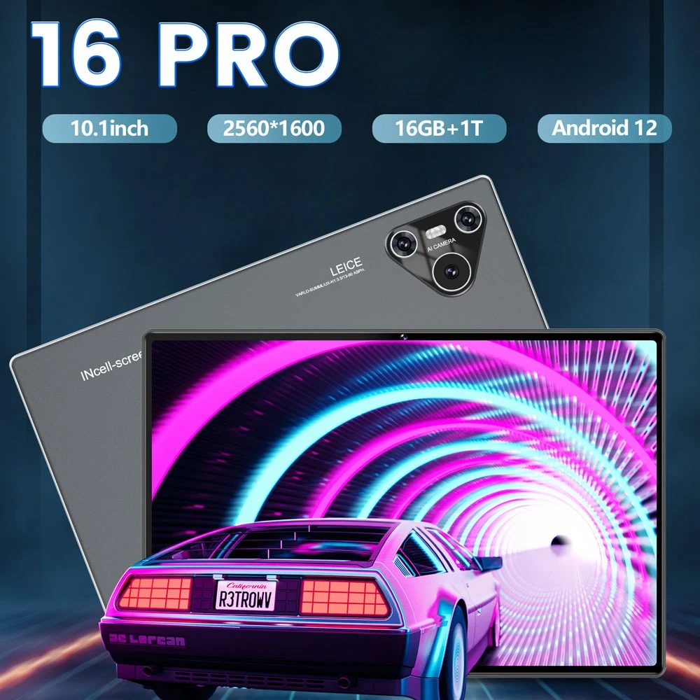 2025 Nieuwe 16 Pro Tablet 10 Inch Android 4K 16Gb + 1Tb Dual Sim Snapdragon 870 Tablet Pc Gps 10000Mah Tablets Voor Kinderen