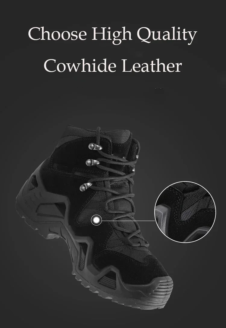 Männer Outdoor Training Wüste Stiefel Männer Outdoor Camping Wandern Bergsteigen Trekking Jagd Nicht Slip Schuhe Turnschuhe