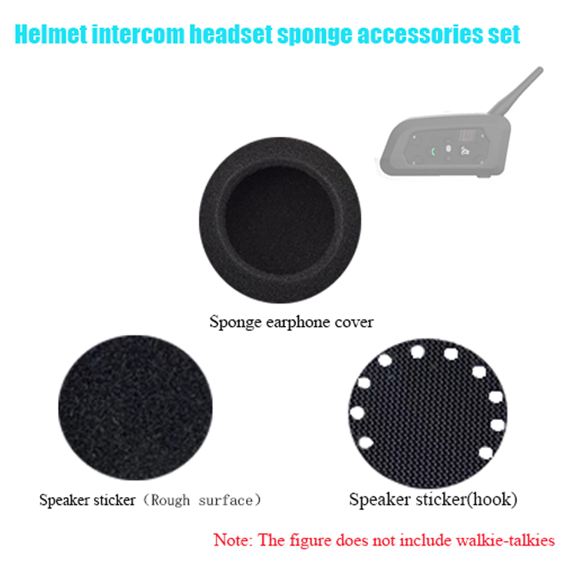 Accesorios especiales para altavoz de auriculares para EJEAS V6 PRO +/V4 Plus, intercomunicador para motocicleta, casco, auriculares Bluetooth, kit de esponja para bocina