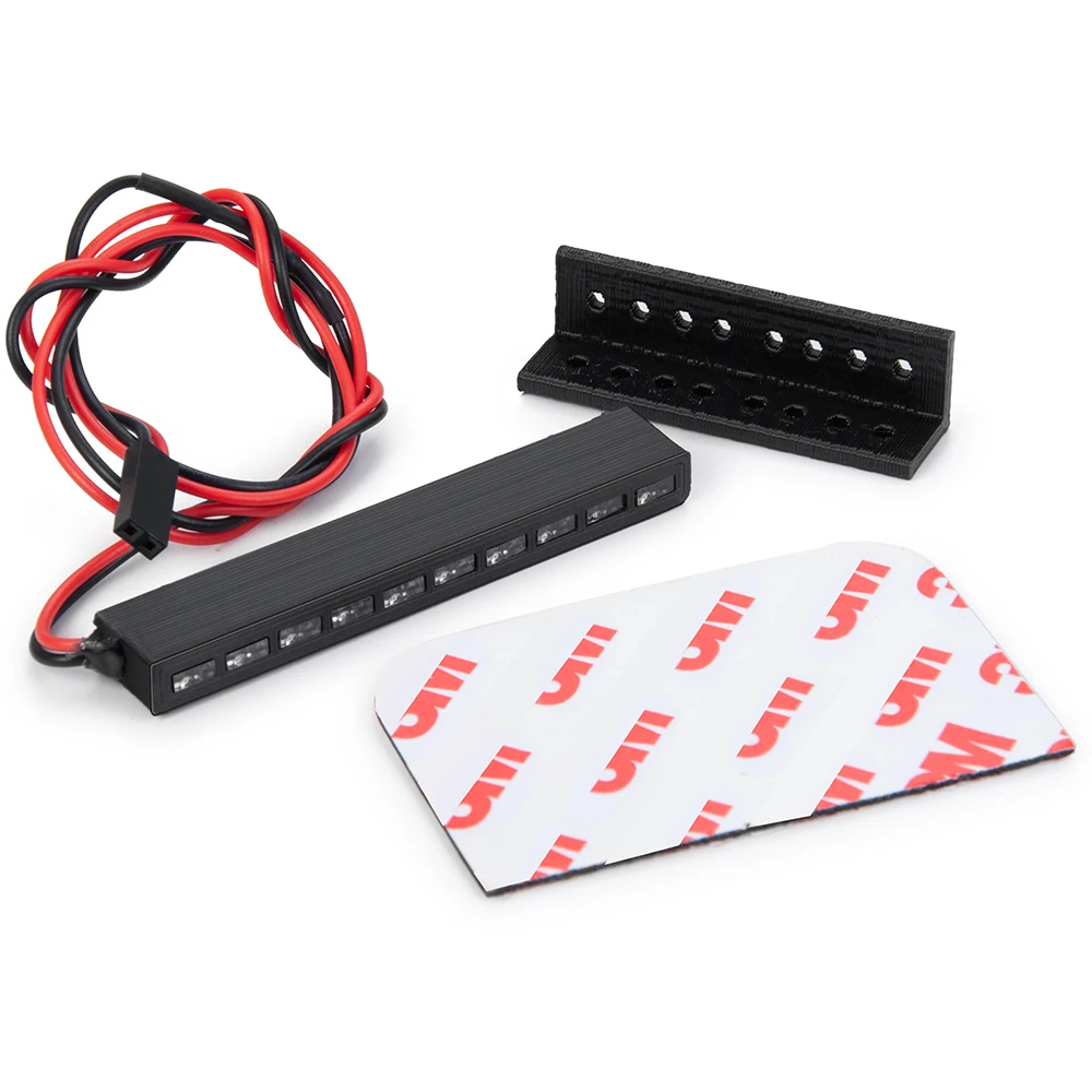 AXSPEED 32/65Mm Đỏ LED Đèn Thanh Trục SCX10 Wraith RR10 Traxxas TRX-4 D90 1/10 RC xe Bánh Xích Xe Mô Hình Trang Trí Phần