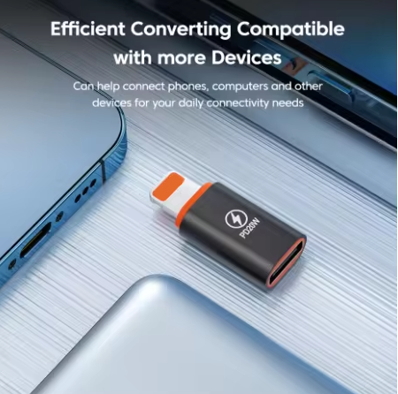 1-4 Stück PD20W USB Typ C auf Lightning-Ladeadapter für iOS Lightning Stecker auf Typ C Buchse Konverter für iPhone iPad