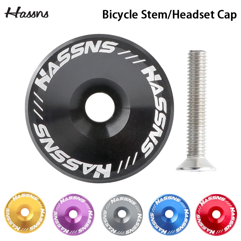 HASSNS Mtb Power Cap Крышка выноса велосипедной гарнитуры Верхняя крышка для горного дорожного велосипеда Крышка стола из алюминиевого сплава Рулевое управление серии Топ