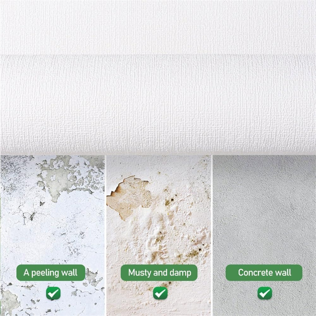 50cmx5m Lniana tapeta Samoprzylepna wodoodporna zdejmowana tapeta do sypialni Salon Dekoracja ścienna