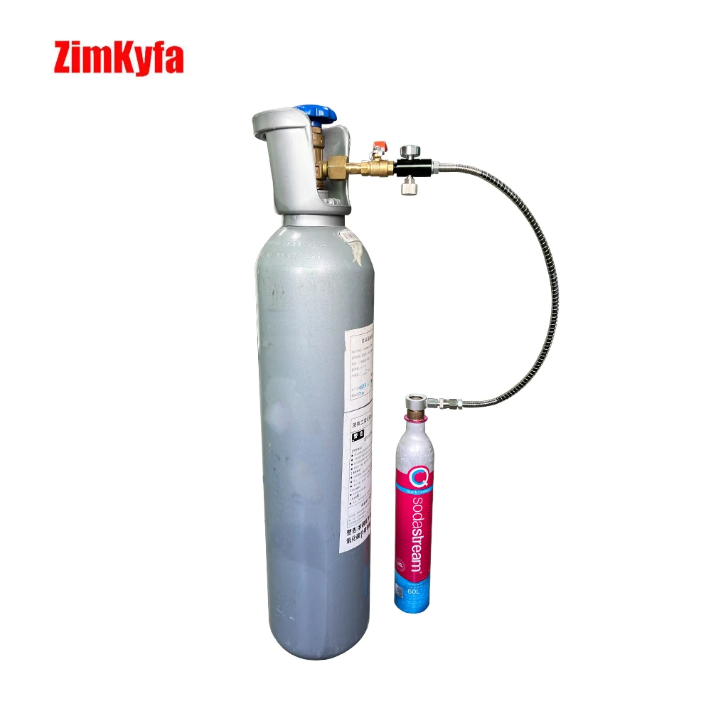 CO2 Adapter Refill Station Hose Set Carbonator For SodaStream DUO Art Terra Quick Connect Cylinder Tank Carbon Dioxide Inflator