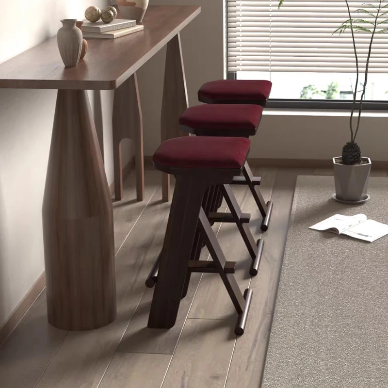 Single Nordic High Chairs Counter Minimalist Soft Lounge Relaxing Bar Chairs Modern Waiting Fashion Sillas De Bar Furniture