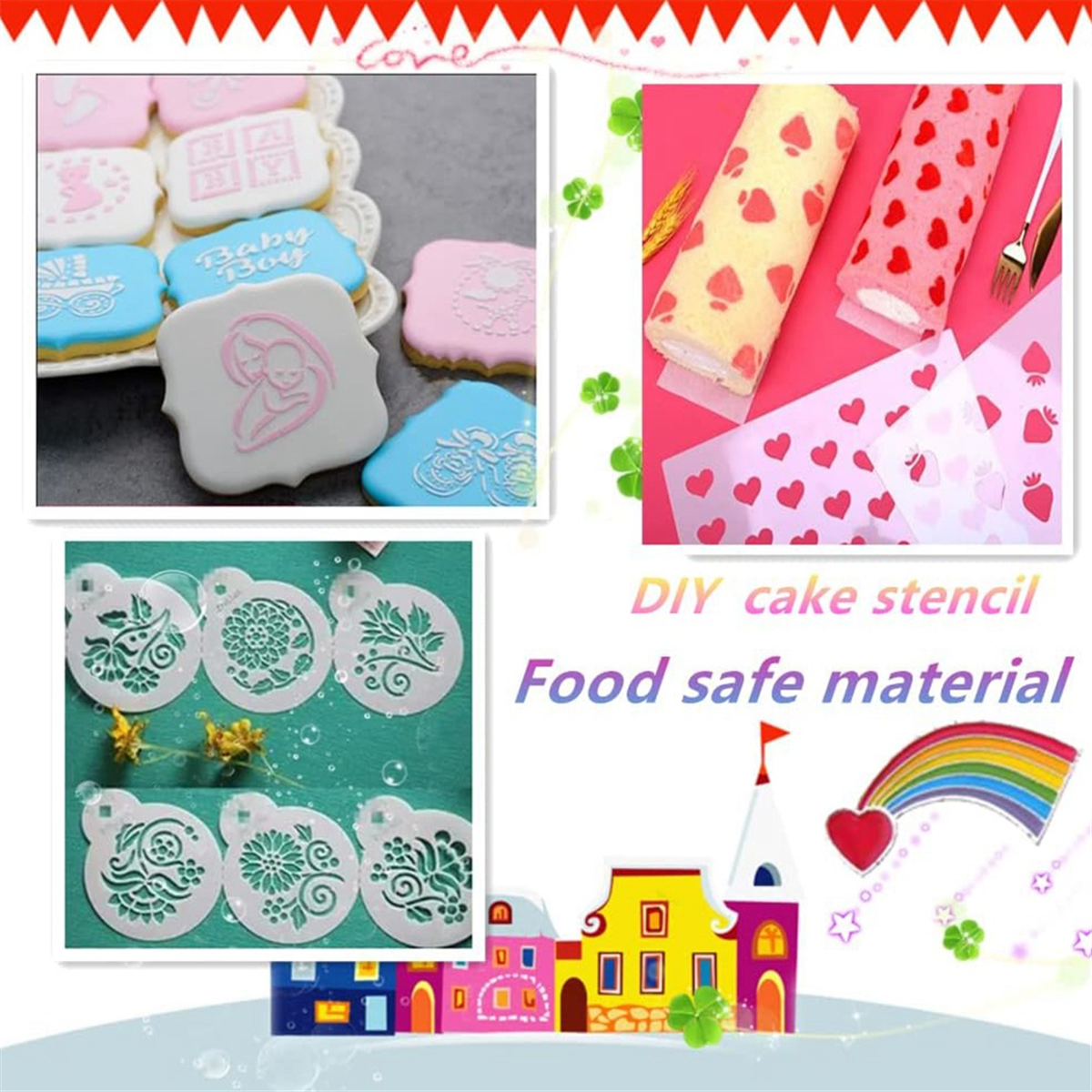 AA91 12 folhas 10mil folha de mylar 12 x 12 polegadas folha de estêncil em branco PET translúcido leitoso (10mil)