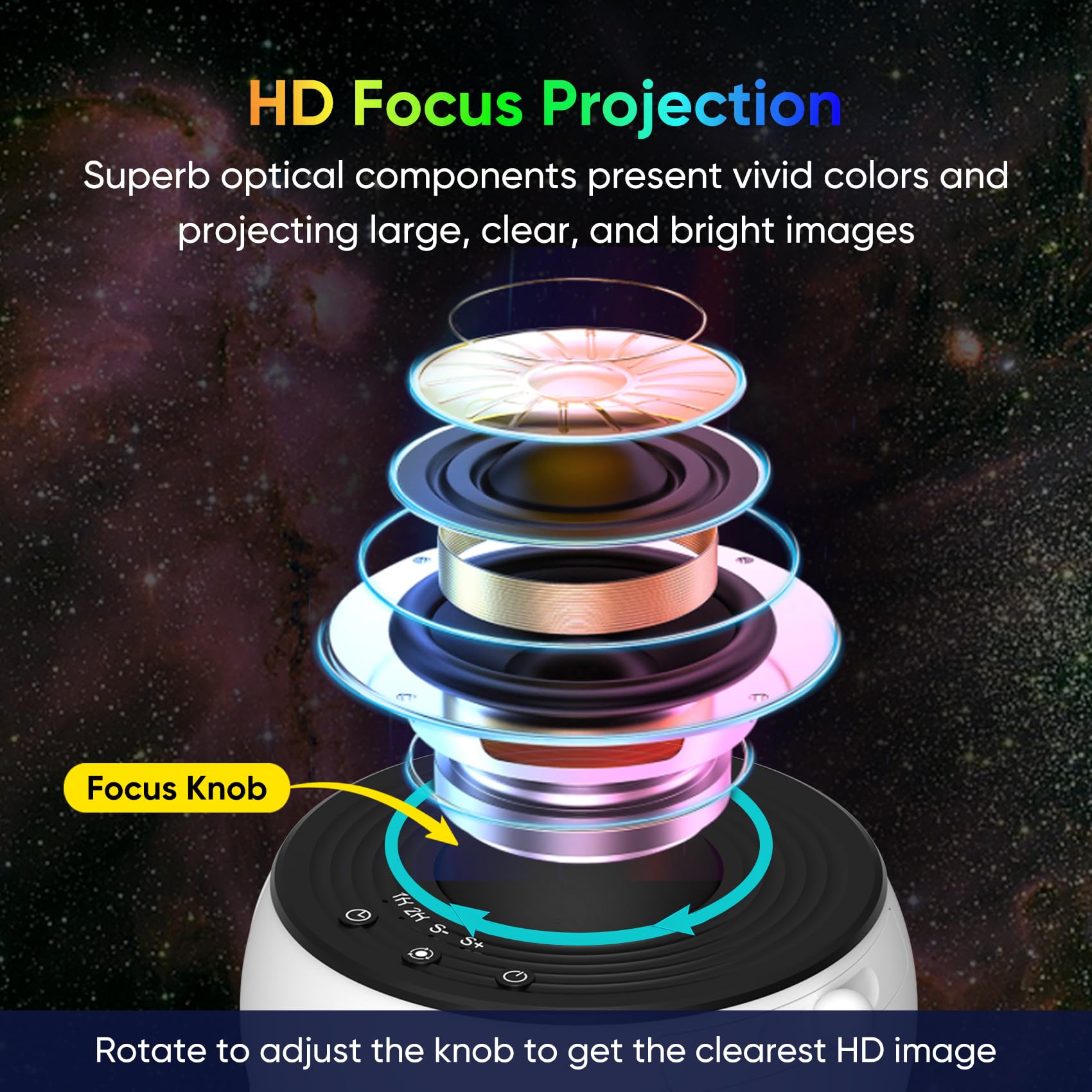 ナイトライトギャラクシープロジェクター星空プロジェクター360 °   回転プラネタリウムランプ子供の寝室バレンタインデーギフト結婚式の装飾
