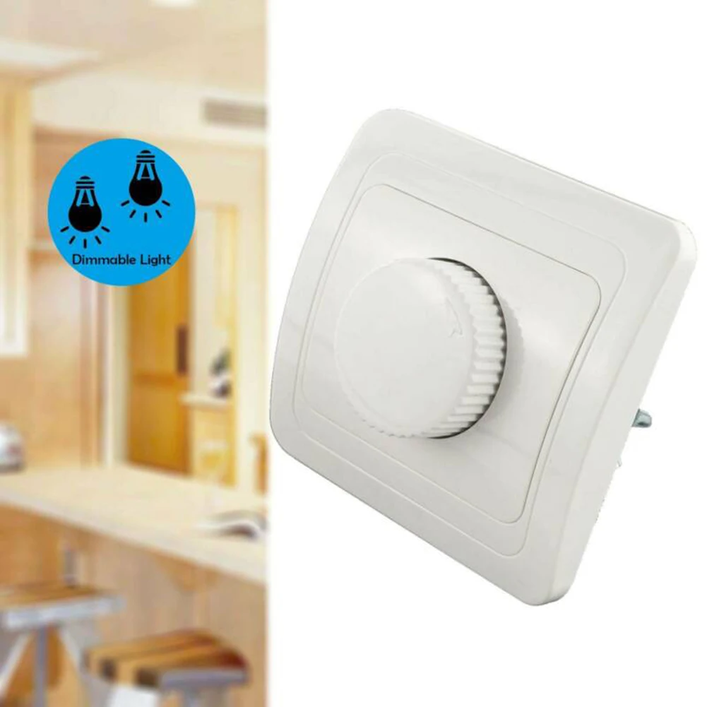 Dimmer Rotary Dimmer Switch Light Adjustable Brightness 230V 4 To 300W For Embedded Dimmable Lamps Lighting Accessories ﻿