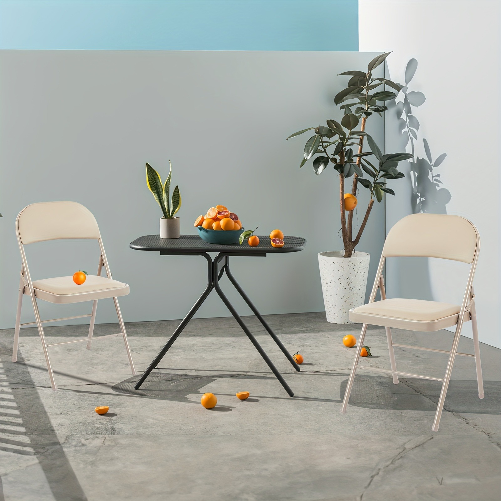 Folding Chair 4 Pack, Portable Lightweight Folding Chairs for Outside, Outdoor & Indoor Event