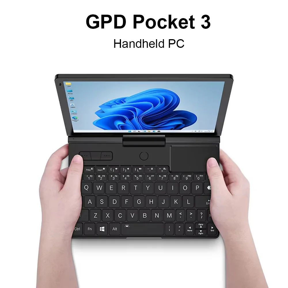 GPD Pocket 3 Mini Przenośny Laptop 8 Calowy Intel Pentium Gold 7505 Notebook 16GB LPDDR4*3733 MHz NVMe 180 ° Składane laptopy biznesowe