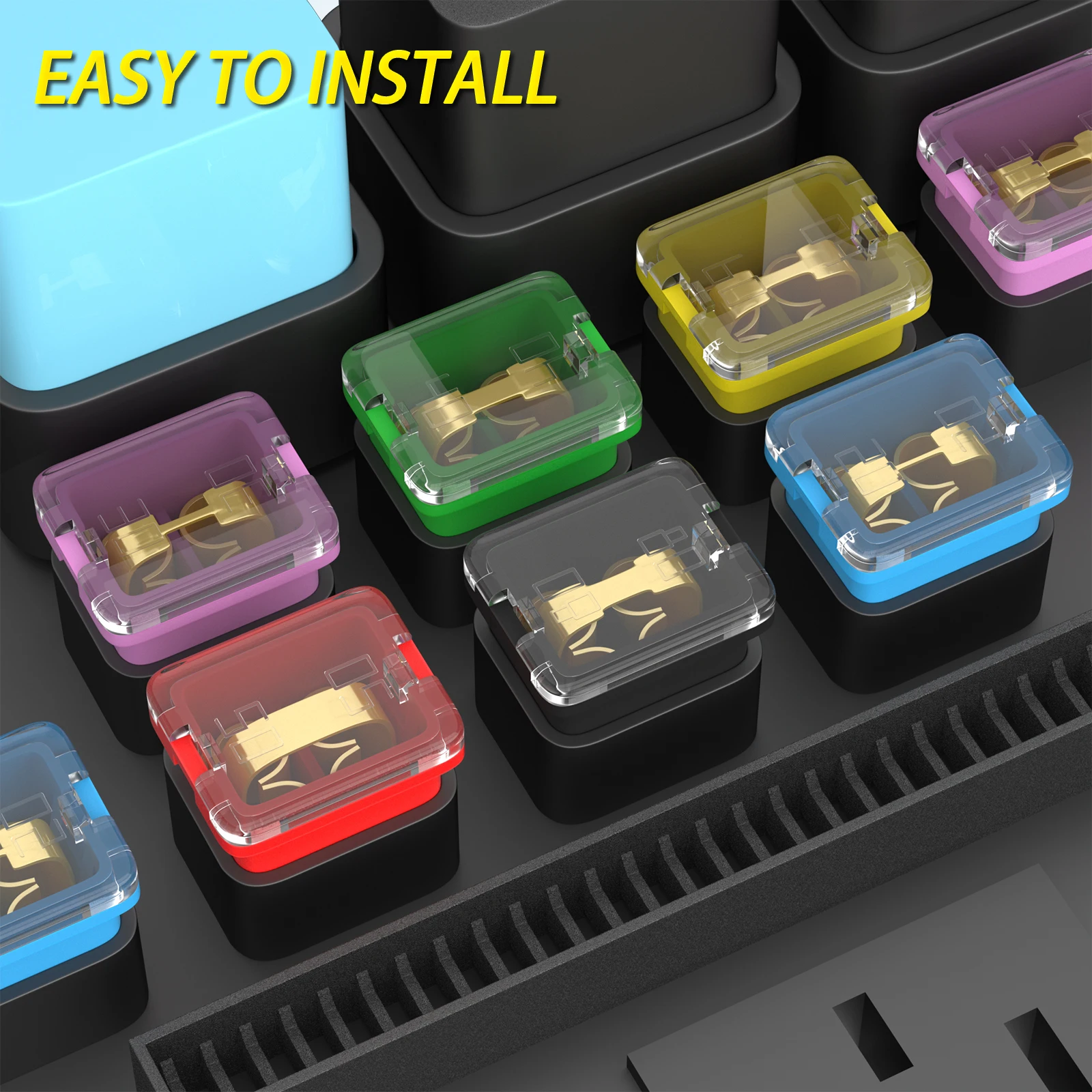 DaierTek 36 個 Jcase ヒューズ詰め合わせキット自動車用ロープロファイルボックス型マイクロカートリッジヒューズトヨタピックアップトラック車用