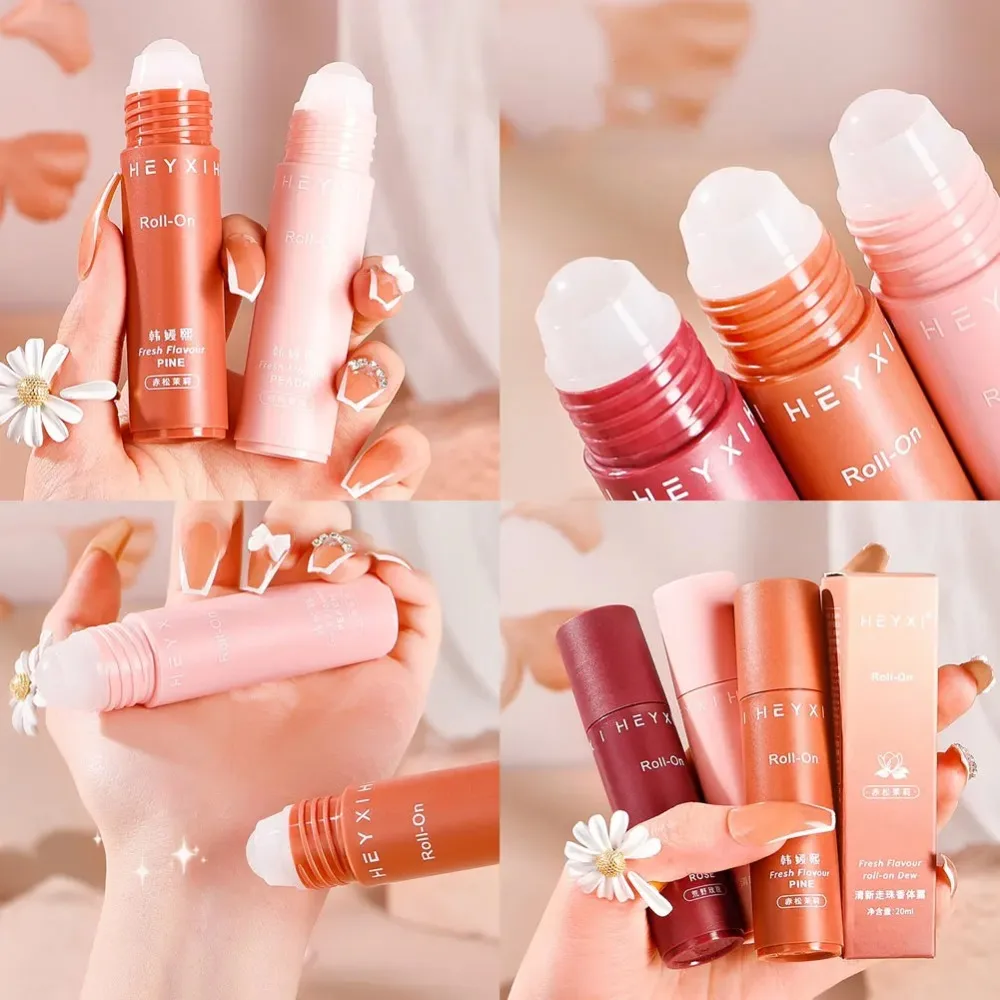 Perfumes Roll-on portátiles, desodorantes bonitos y duraderos, antitranspirantes para el cuidado corporal, té verde melocotón, 2024