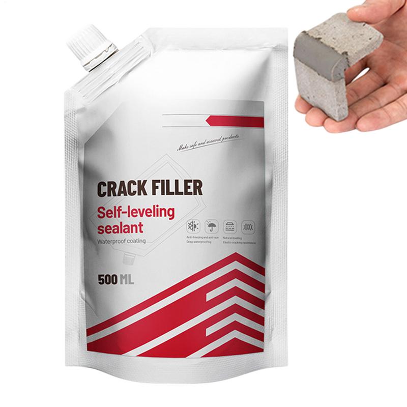 Patch de réparation de fissure de béton, remplisseur de fissure d'allée, remplissage de fissure d'asphalte, remplissage de carreaux fissurés, patch d'asphalte pour béton, 500ml