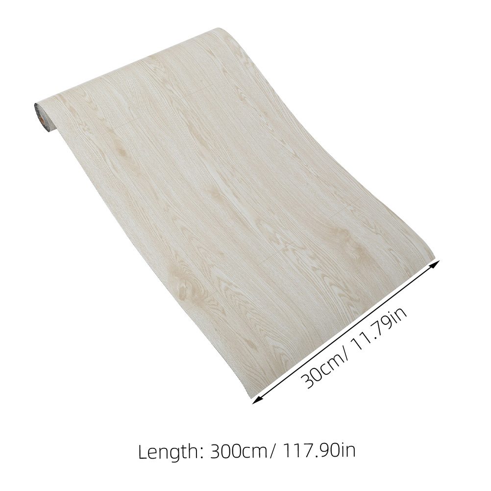 Piso de casca e colagem 300x40cm Rolo de PVC autoadesivo Fácil instalação DIY para espaços comerciais de escritório doméstico