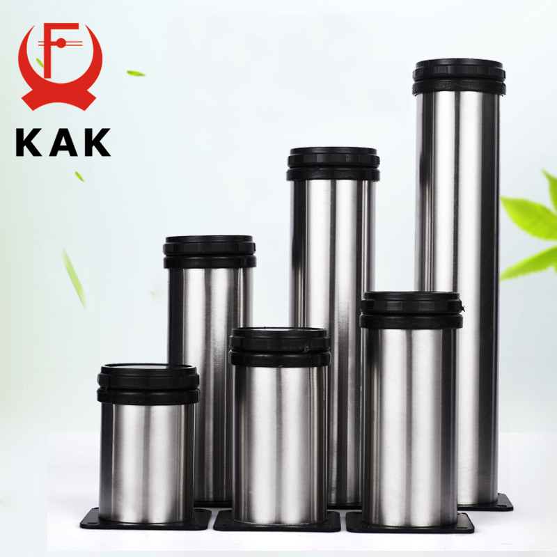 Kaku Thép Không Gỉ Đồ Chân Có Thể Điều Chỉnh Chân Bàn Thay Thế Tủ Ghế Sofa Kim Loại Chân Bằng Ốc Vít Đồ Nội Thất Phần Cứng