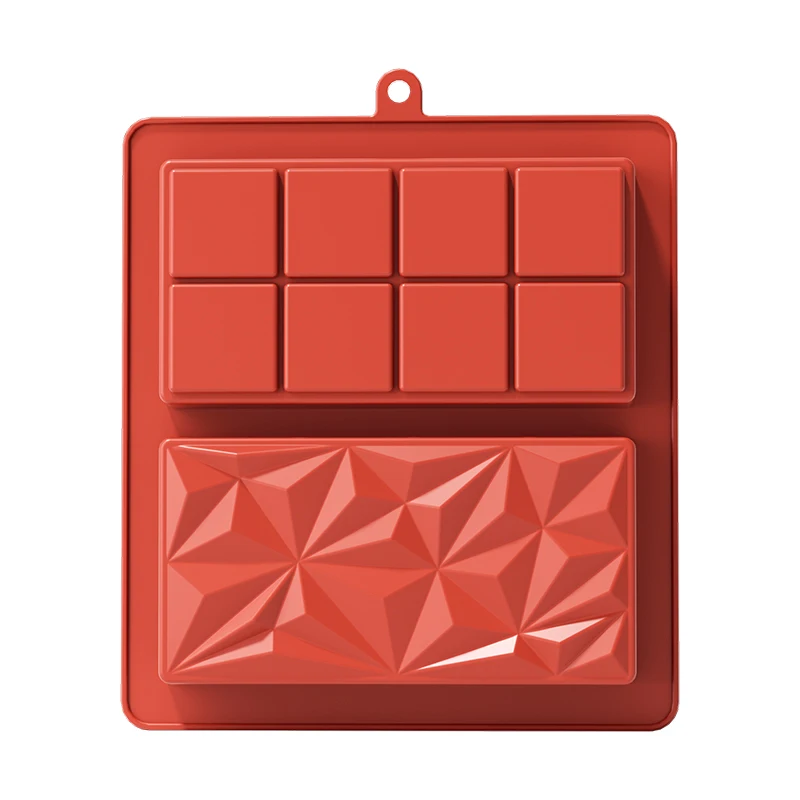 チョコレートバー型 ディープドバイ 1インチ ピスタチオチョコレートバー シリコーン厚い型 詰め物バー用 フィリ用大型キャンディーバー型