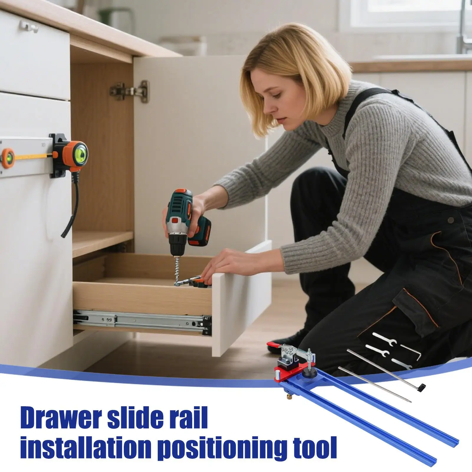 Drawer Slide Installation Jig Cabinet Hardware Jig Install Drawer Slides Accurate Guide For Home Workshop Office Table Bathroom