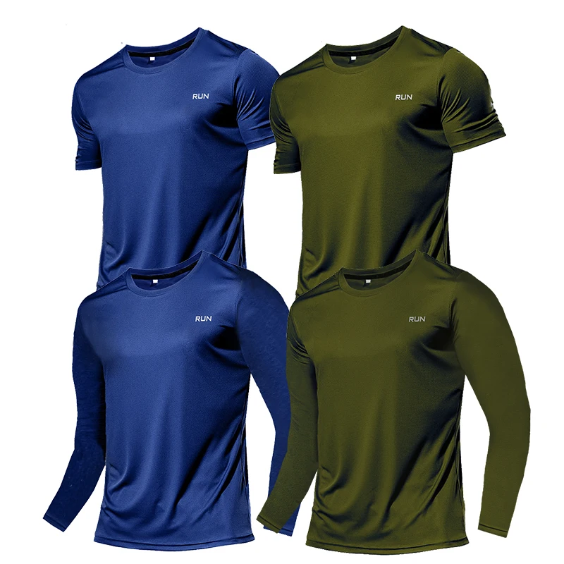 Camiseta deportiva Multicolor de manga corta para hombre, ropa de gimnasio de alta calidad, camiseta de Fitness, camiseta de entrenamiento para correr, ropa deportiva