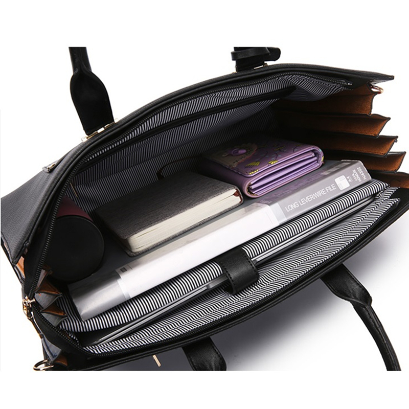 OYIXINGER-Bolsa de couro para mulheres, bolsa de ombro para senhoras, bolsa de laptop de 13 ", grande capacidade feminina, Macbook, nova moda, 2022