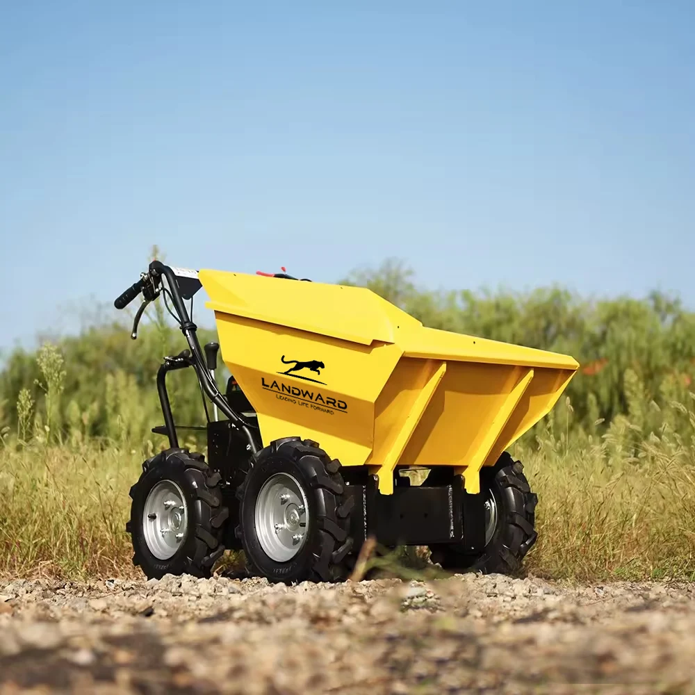 wheelbarrow construction building machinery quick rear dumping hydraulic tipping mini site dumper Customized
