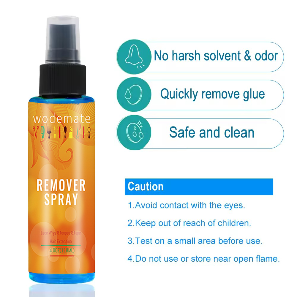 Removedor de pegamento para pelucas de encaje, Spray removedor de pegamento de queratina, herramienta de maquillaje para peluquín con cierre, 118ML
