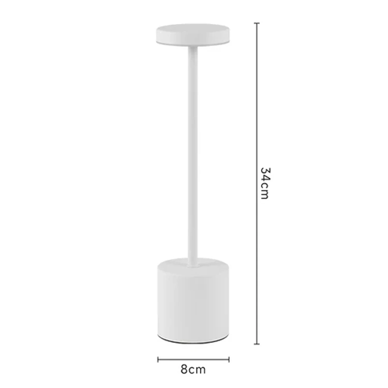 Metalowa lampa z czujnikiem dotykowym Akumulatorowa lampa biurkowa Lampa stołowa LED 3 kolory Kreatywne oświetlenie otoczenia Bar Dekoracja pokoju Lampka nocna