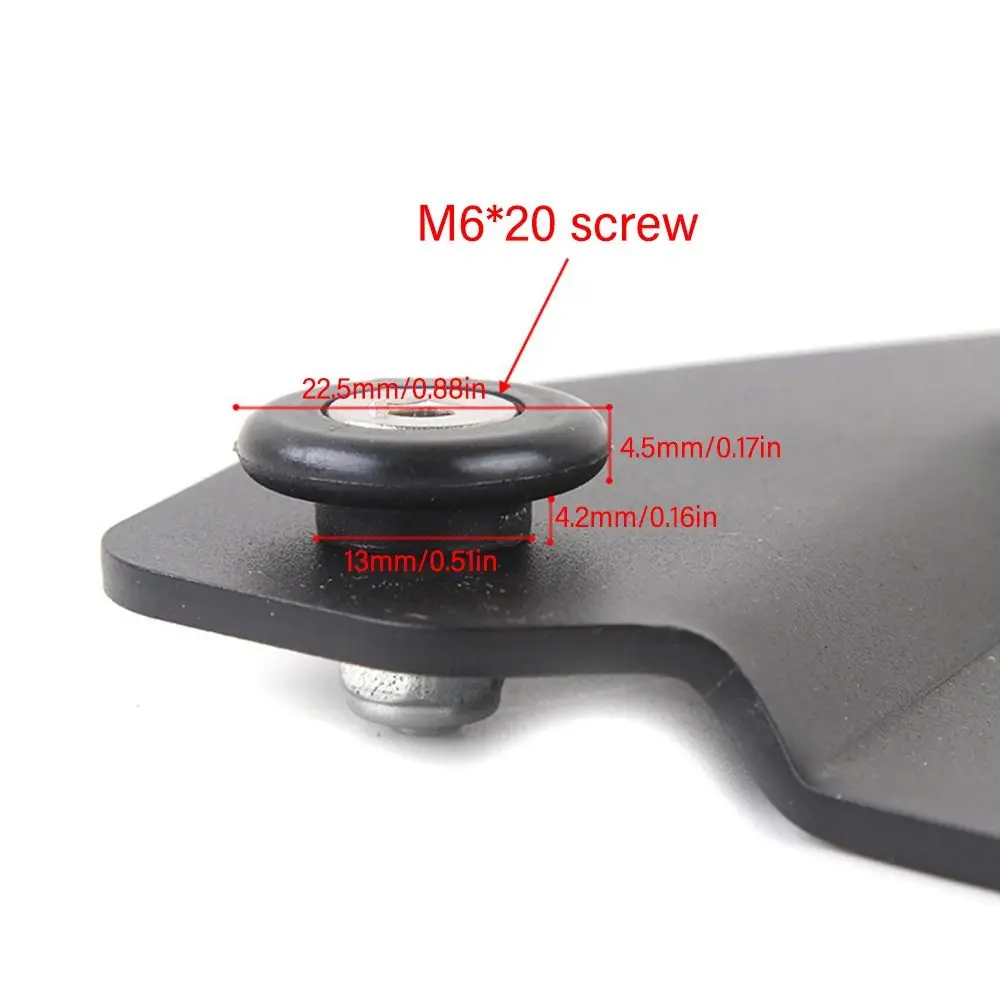 4PCS Muteแผ่นฐานสวมใส่รถจักรยานยนต์Tailbox BUCKLE QUICK RELEASE Spacersมอเตอร์อุปกรณ์เสริมด้านหลังกระเป๋าเดินทางBUSHING