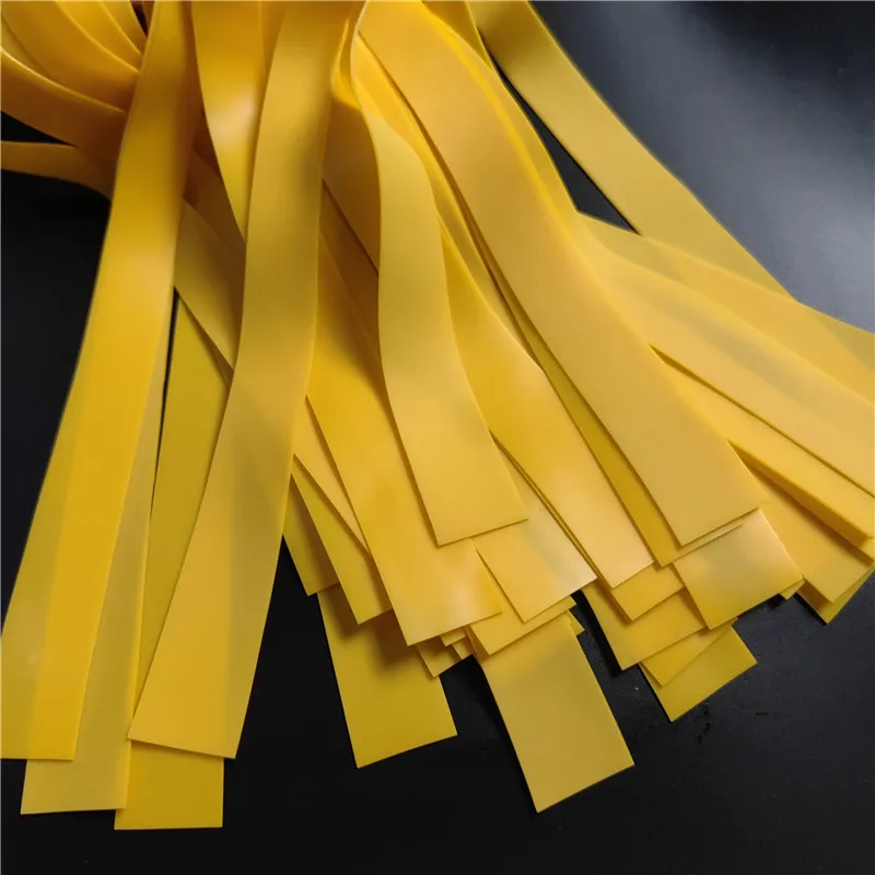 5/10 Pcs Thickness 0.75mm/0.03inch, Leather Color And Design Random, Regular Thickness Slingshot Latex Flat Rubber Band Shooting